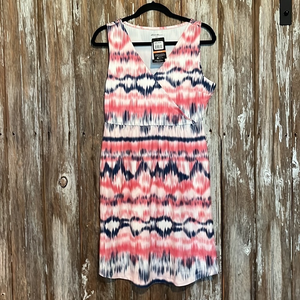 NWT EDDIE BAUER WRAP DRESS, size medium